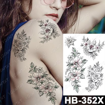Lily midlertidig tatovering falsk engangs tattoo
