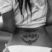 Rygg midlertidige tatoveringer