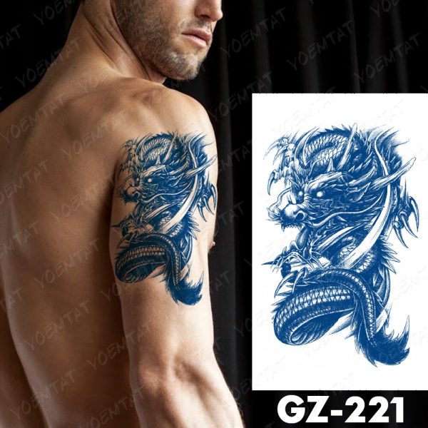 Draco semi-permanent midlertidig tatovering falsk engangs tattoo