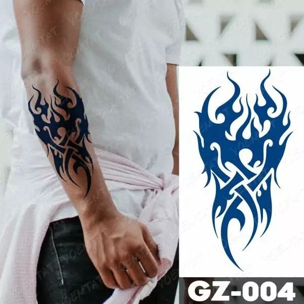 Dracus semi-permanent midlertidig tatovering falsk engangs tattoo
