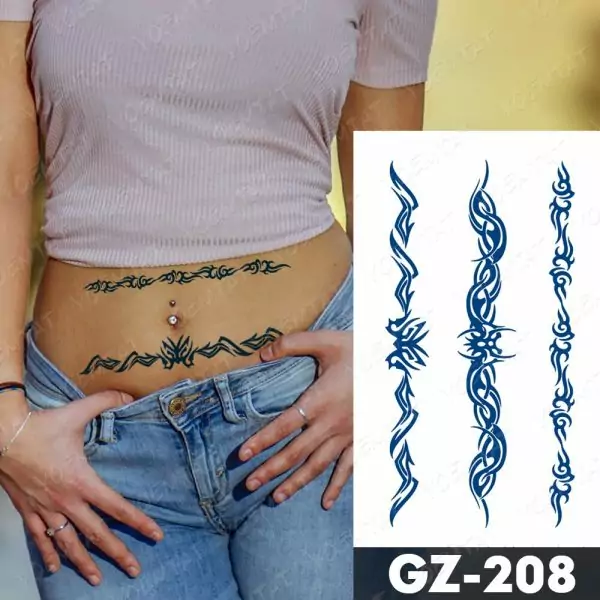 Shafira semi-permanent midlertidig tatovering falsk engangs tattoo