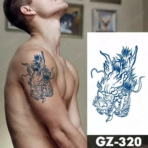 Vahattra semi-permanent midlertidig tatovering falsk engangs tattoo